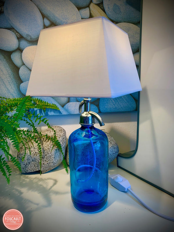 Siphon Flasche blau